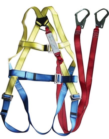 เข็มขัดนิรภัย เต็มตัว รุ่น MS-727+Absorber Webbing 2 Hook