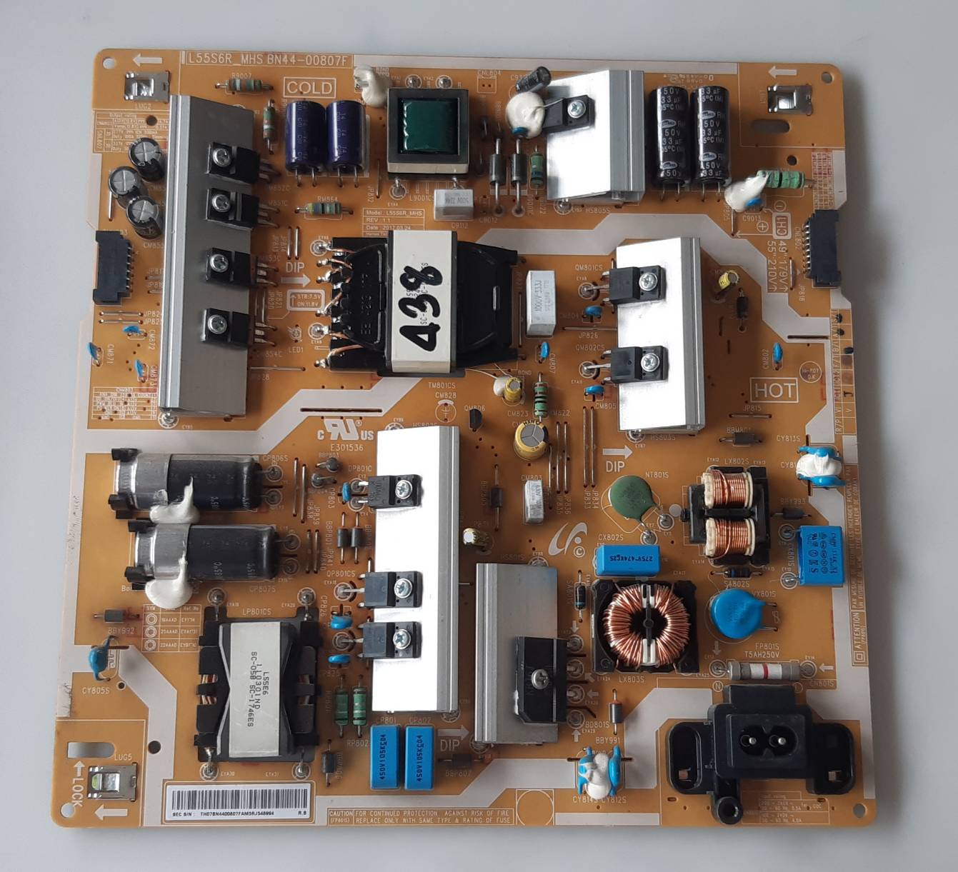 อันที่ 438 Samsung UA49MU6100K ซัฟฟลาย BN44-00807F ดีเทสแล้ว