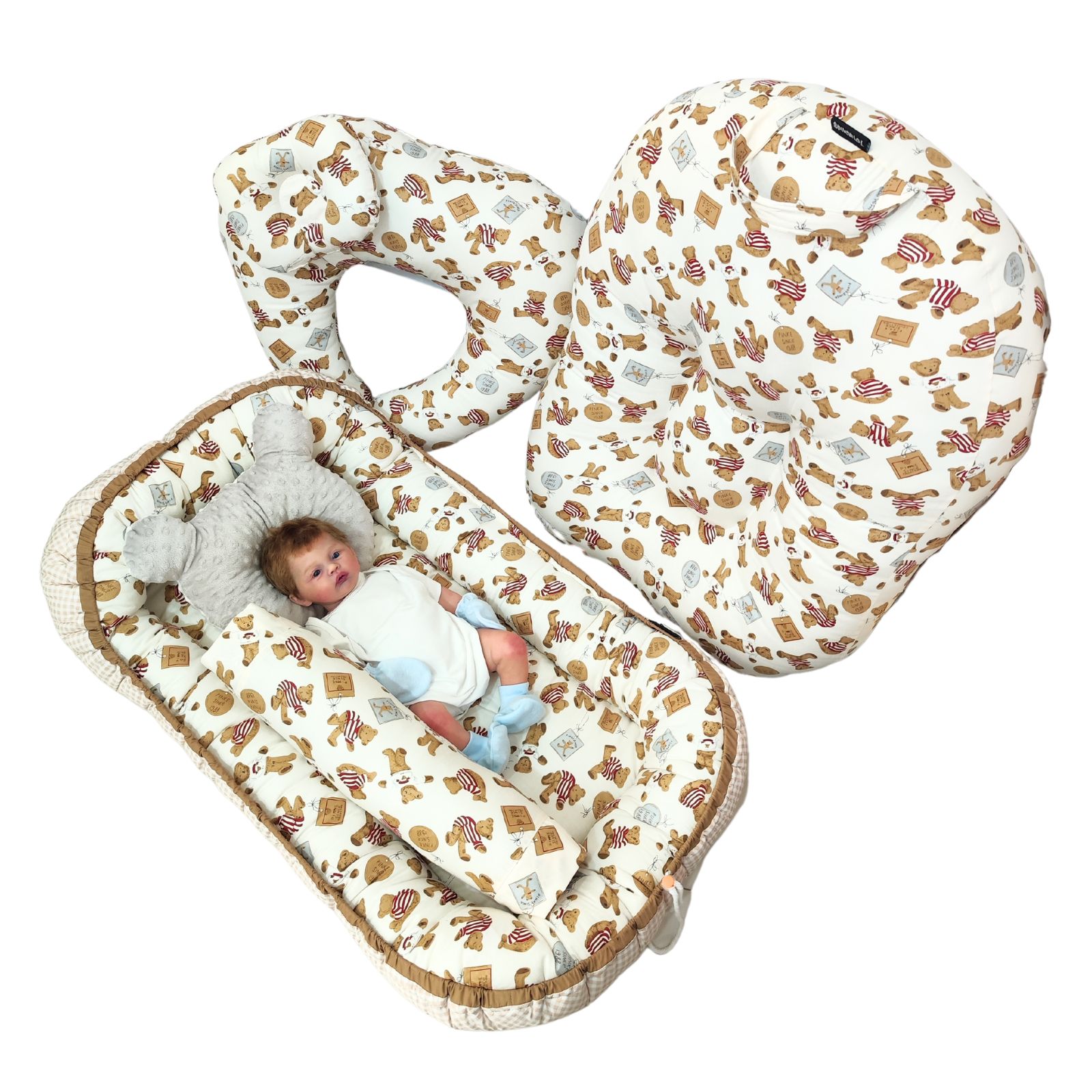 ชุดเตรียมคลอด ชุดที่นอนเบาะไข่ จัดเซตกันหมอนกันแหวะนมและหมอนรองให้นม