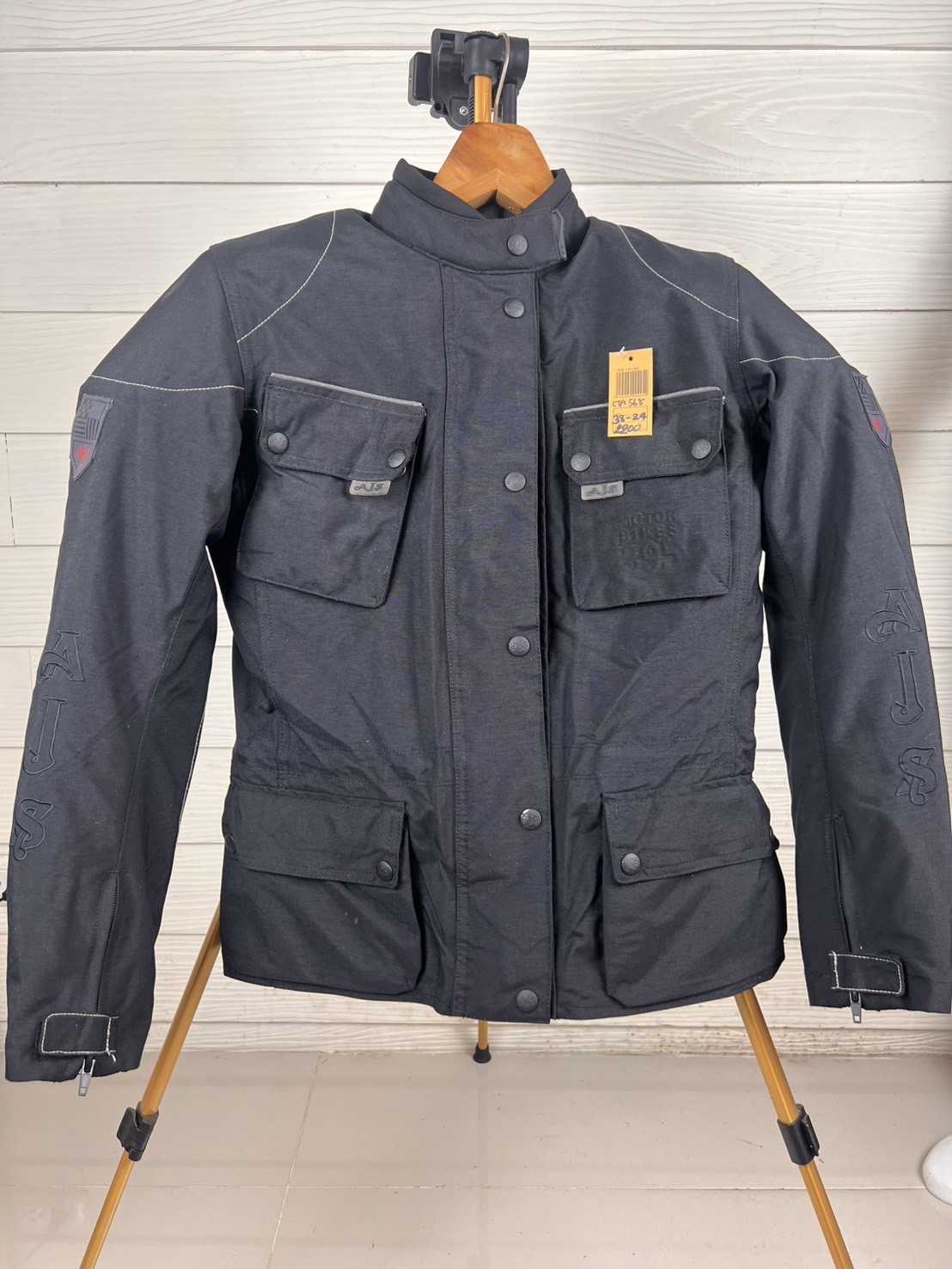 เสื้อขี่มอเตอร์ไซด์( มือสอง) CTA 568 : อก 38" ยาว 24" (XS) AJS