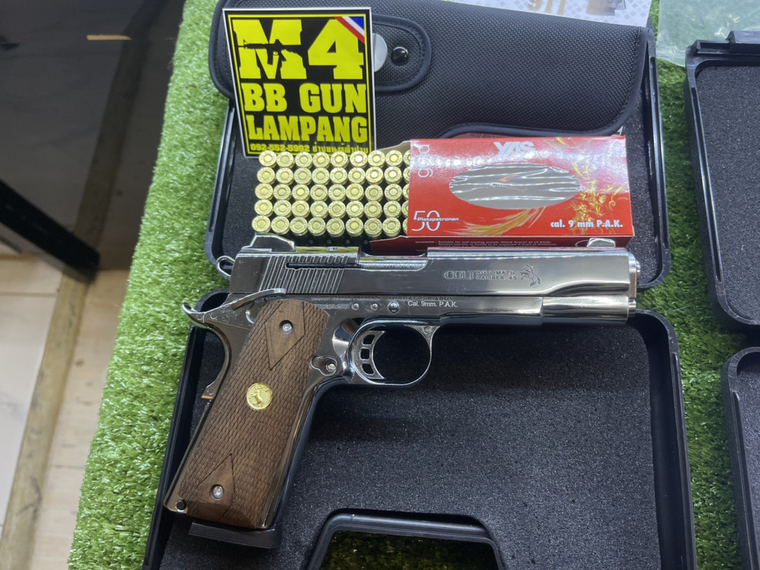 KUZEY M1911 ลาย Government ลำกล้อง 5" เงินเงา