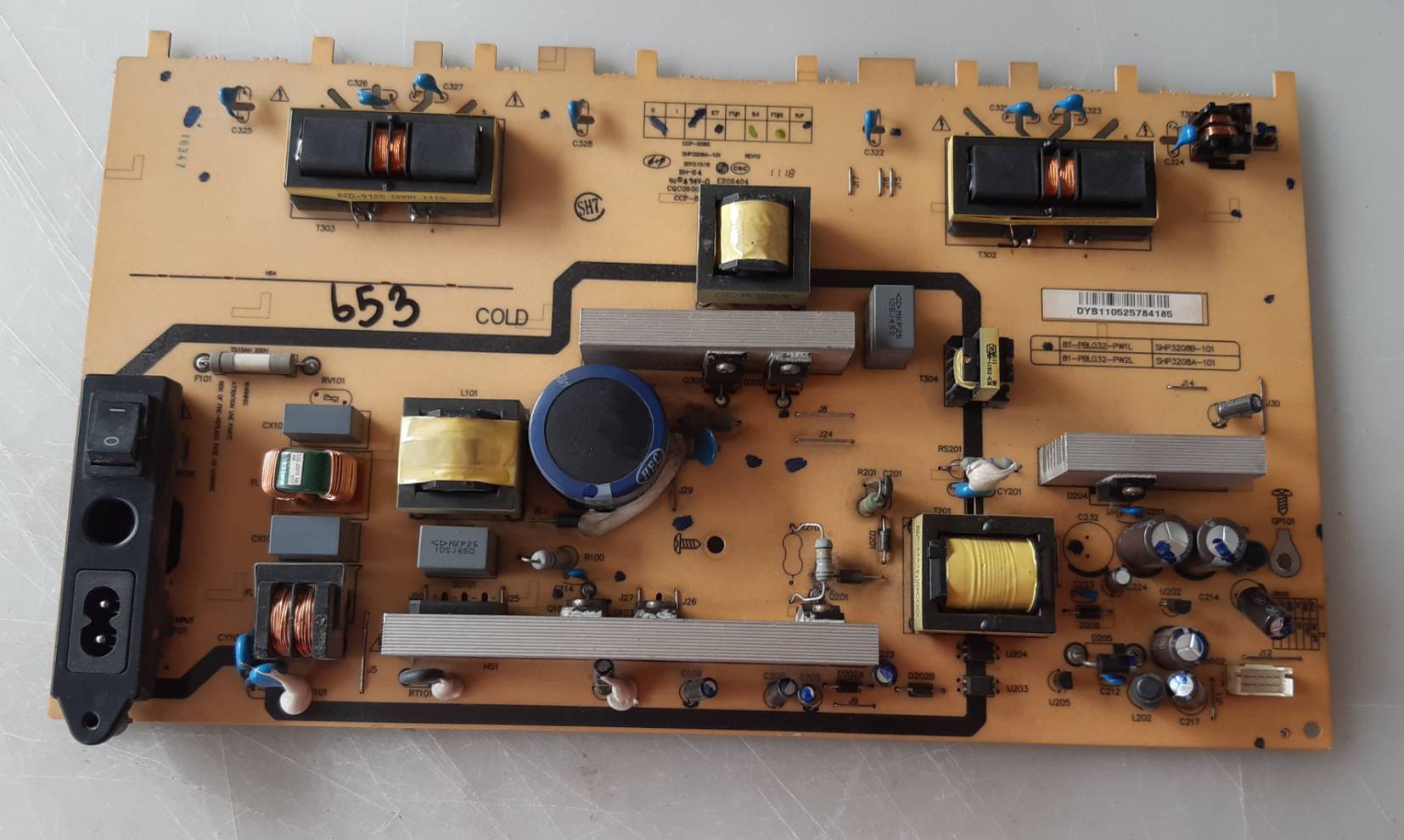 อันที่ 653 TCL L32E11 L32E10 ซัฟฟลาย CQC09001033054 81-PBL032-PW1L ดีเทสแล้ว