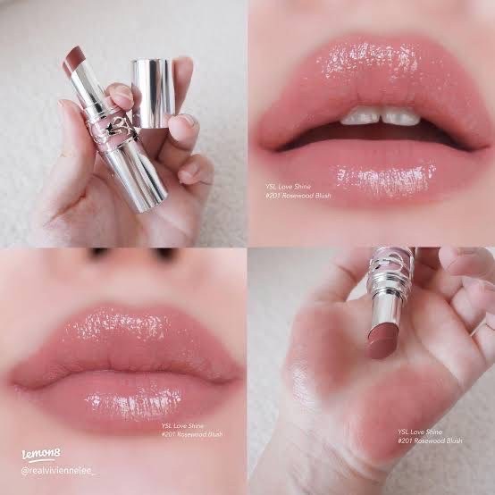 ลิปสติก YSL Loveshine Lipstick 1.3g # 201 Rosewood Blush
