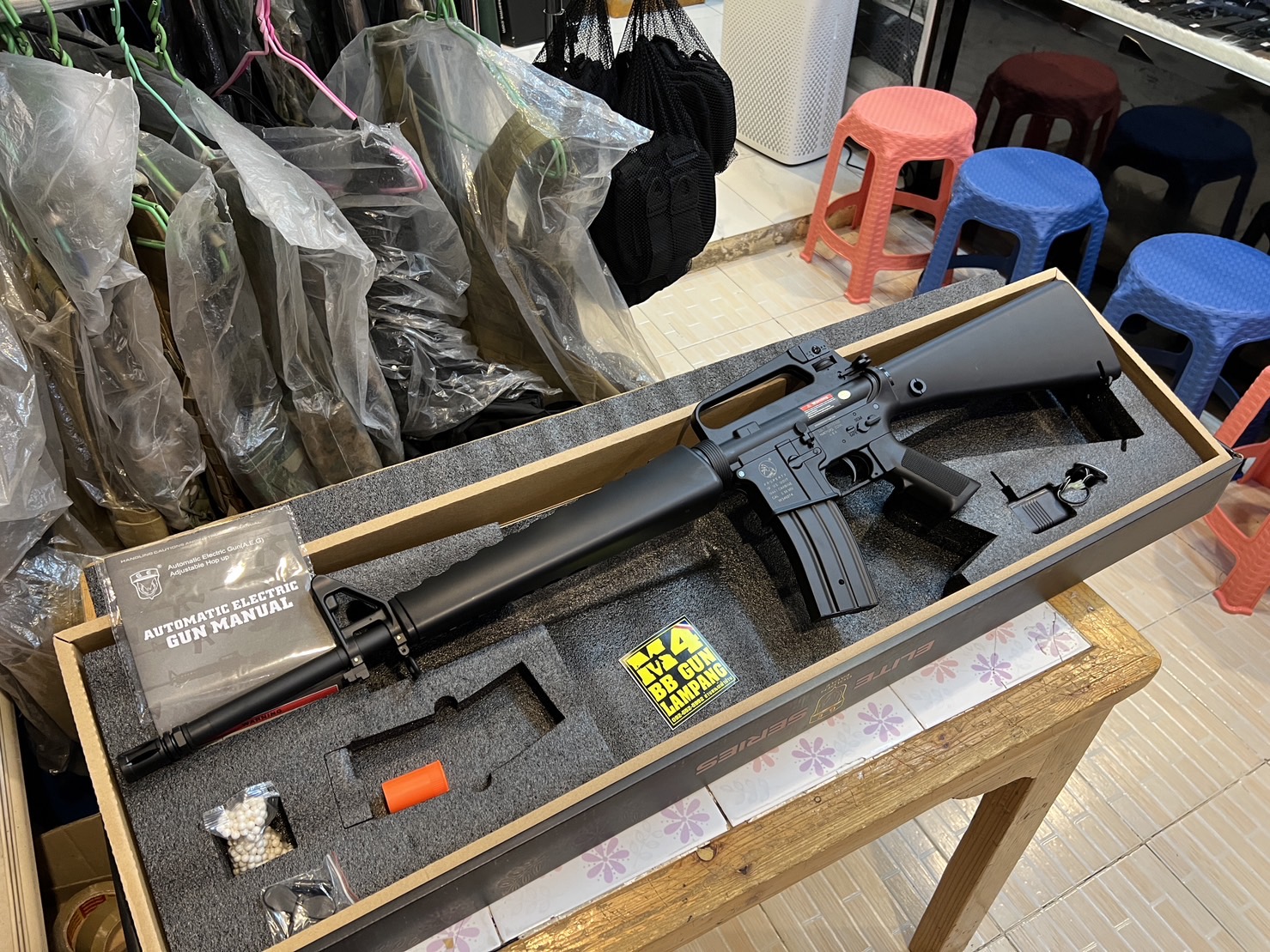 Golden Eagle F6618 M16A1 บอดี้ ABS