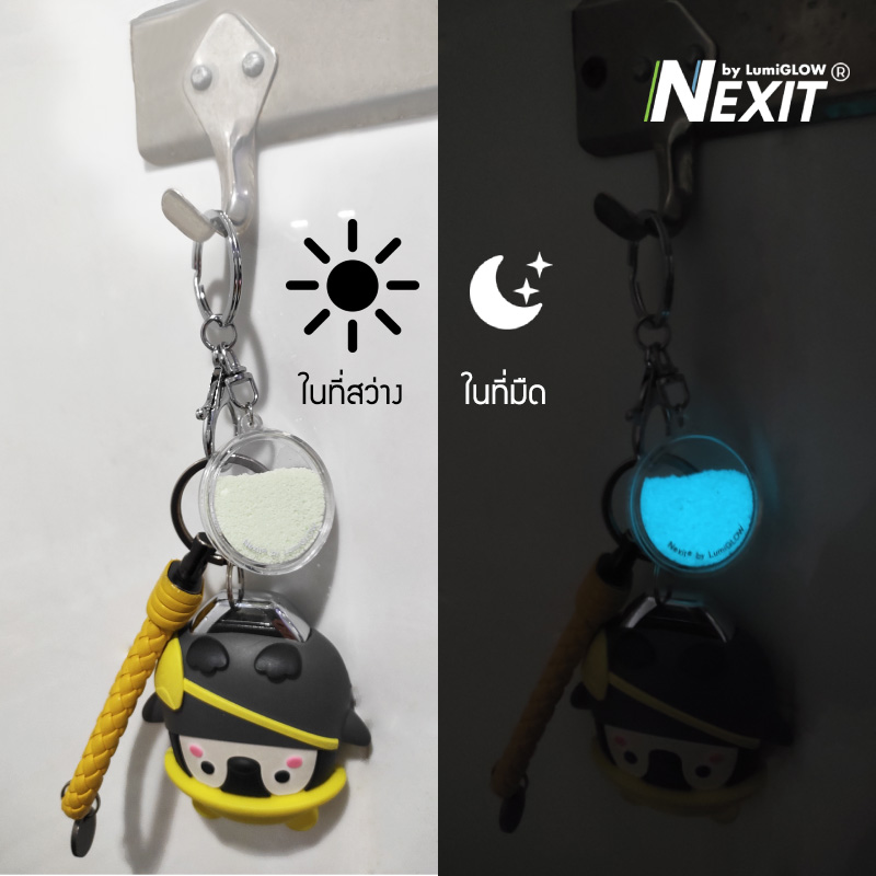 (มาใหม่) พวงกุญแจเรืองแสง Nexit รุ่น Super Moon (ซุปเปอร์มูน) สีเขียว/สีฟ้า พวงกุญแจอะคริลิค ของพรีเมี่ยม ของที่ระลึก