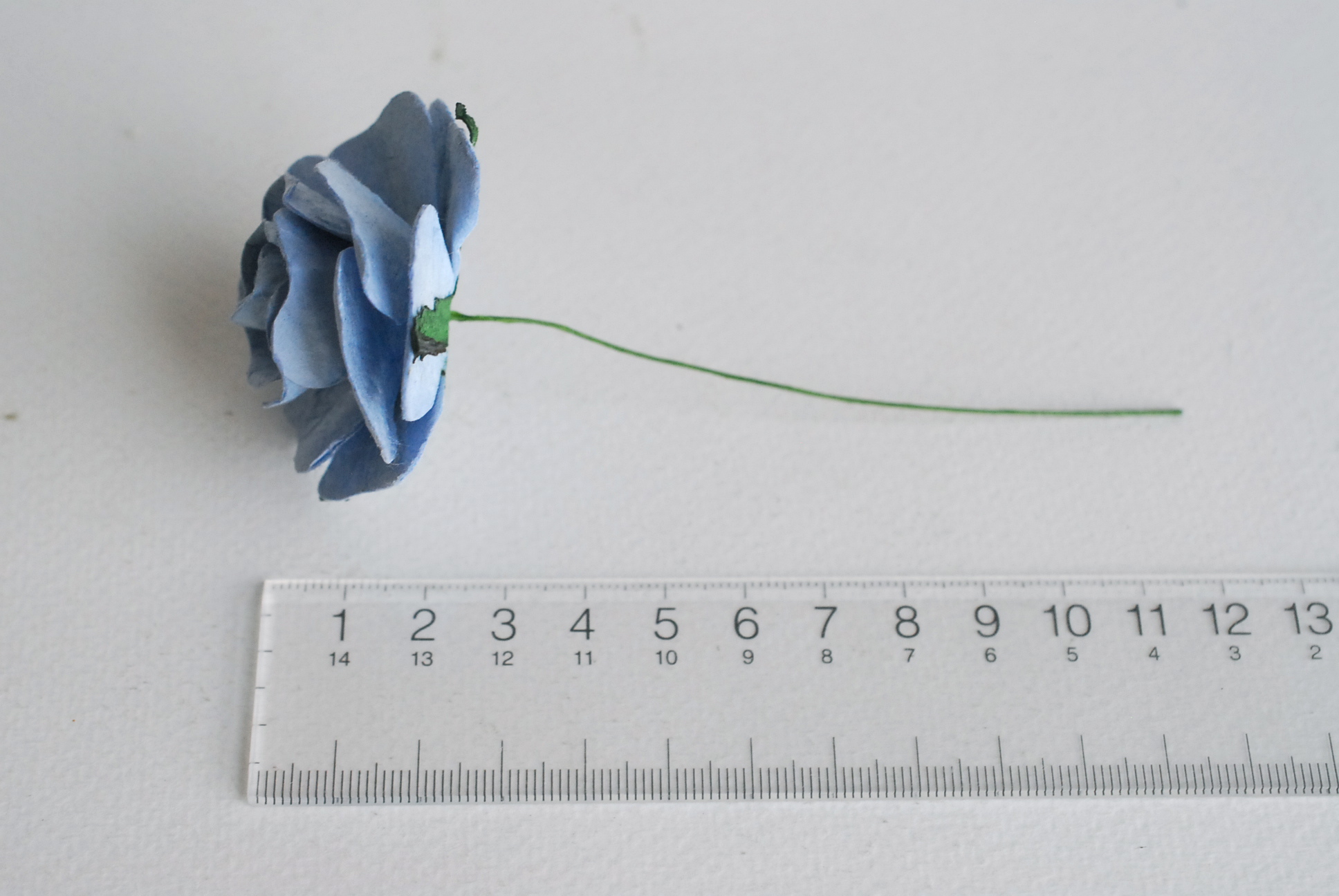 ดอกไม้กระดาษสา,ดอกกุหลาบกระดาษ กุหลาบ ดอกไม้ประดิษฐ์ สำหรับของชำร่วย, งานแต่งงาน,ทำข้อมือดอกไม้เพื่อนเจ้าสาว ดอกกุหลาบ PUL4-4 N ขนาด 4.5 cm. สีน้ำเงินตุ่น #170