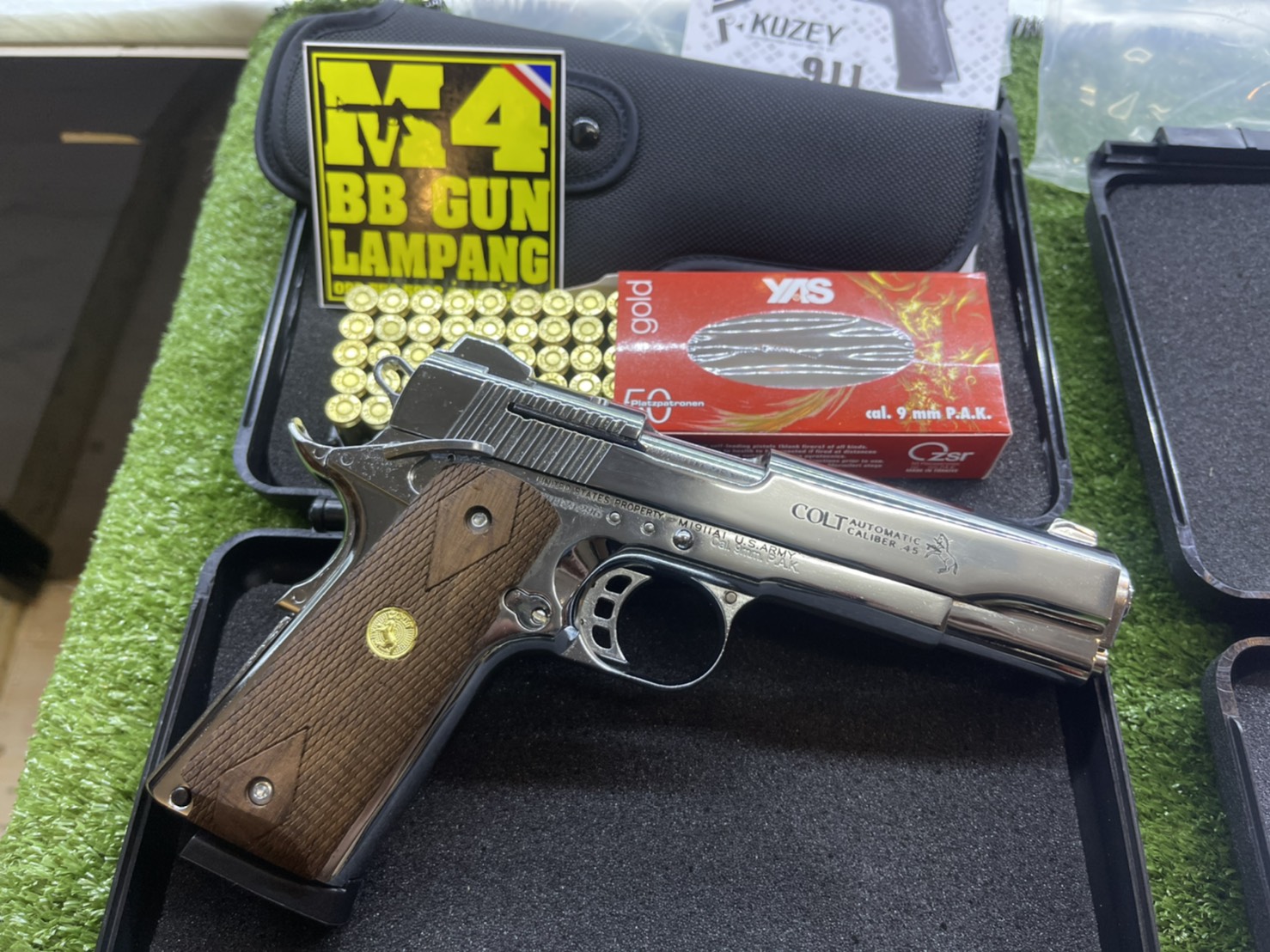 KUZEY M1911 ลาย Government ลำกล้อง 5" เงินเงา
