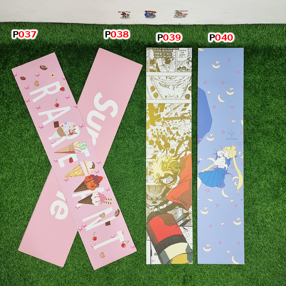 0303 สติ๊กเกอร์ กระดาษทราย 120x26 cm สำหรับ สเก็ตบอร์ด เซิร์ฟสเก็ต ลองบอร์ด Graphic Grip Tape skateboard longboard surf skate