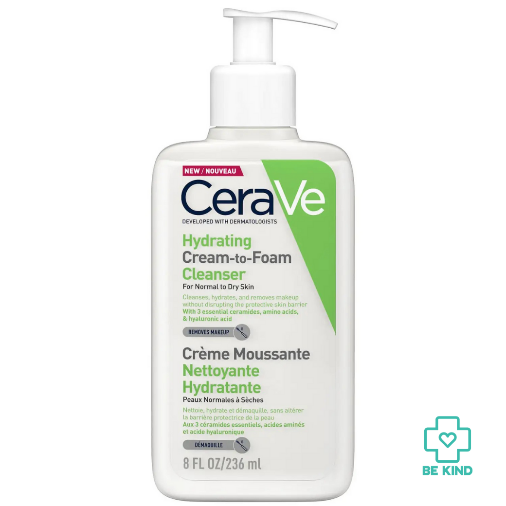 CERAVE HYDRATING CREAM-TO-FOAM CLEANSER 236 ML.