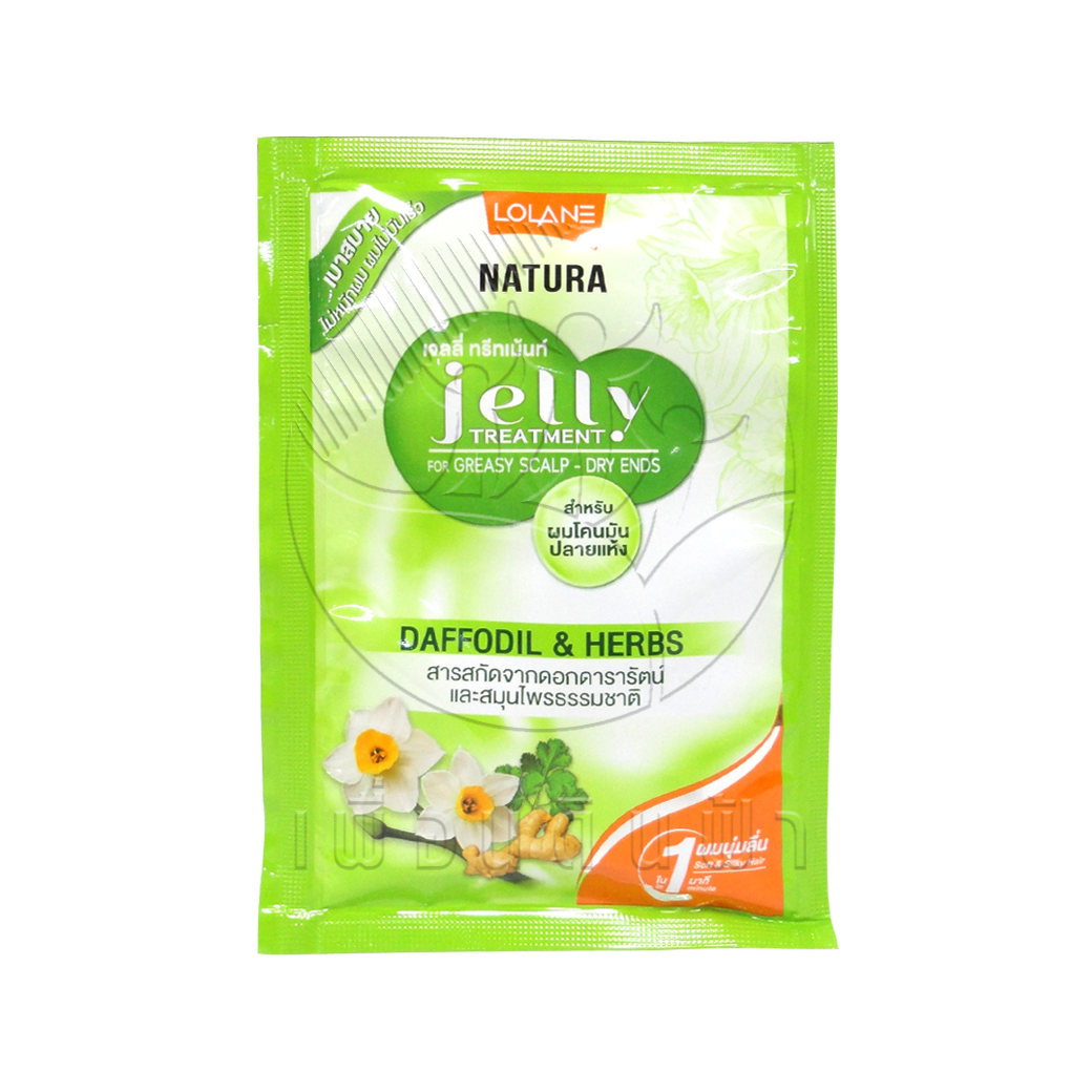 [LOLANE] Natural Jelly Treatment เจลลี่ ทรีทเม้นท์ โลแลน ซอง 30ml. เบาสบาย ไม่หนักผม ผมไม่มันเร็ว
