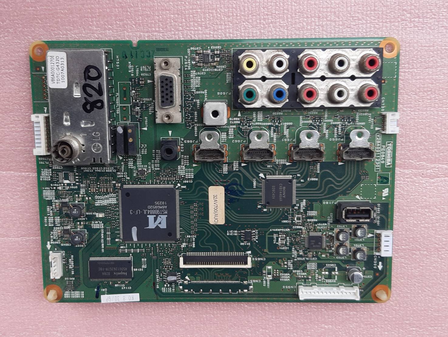 อันที่ 820 TOSHIBA 32AV700T ซิสเตร็ม V28A00112301 ดีเทสแล้ว