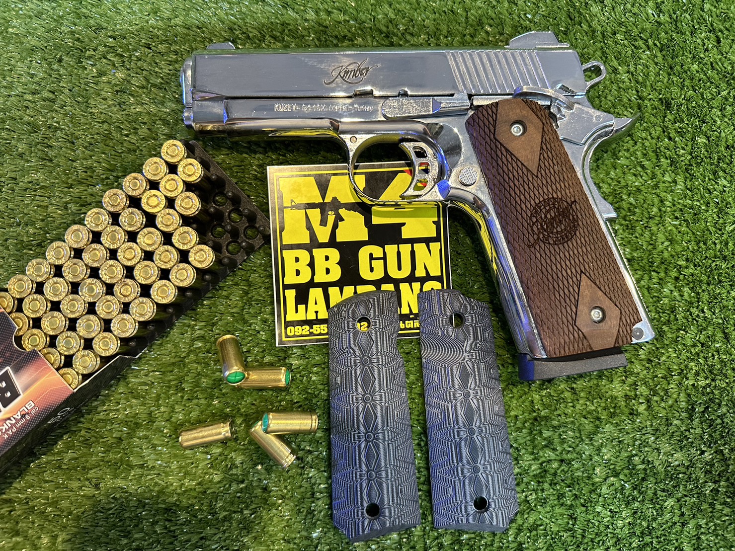 KUZEY M1911 ลาย KIMBER ลำกล้อง 4" สีเงินเงา