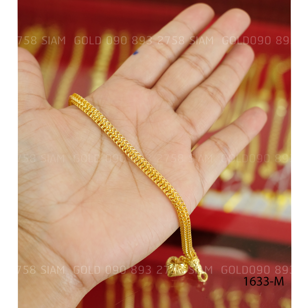 สร้อยข้อมือ หกเสา 2 บ. (M) (มีคลิปรีวิว)