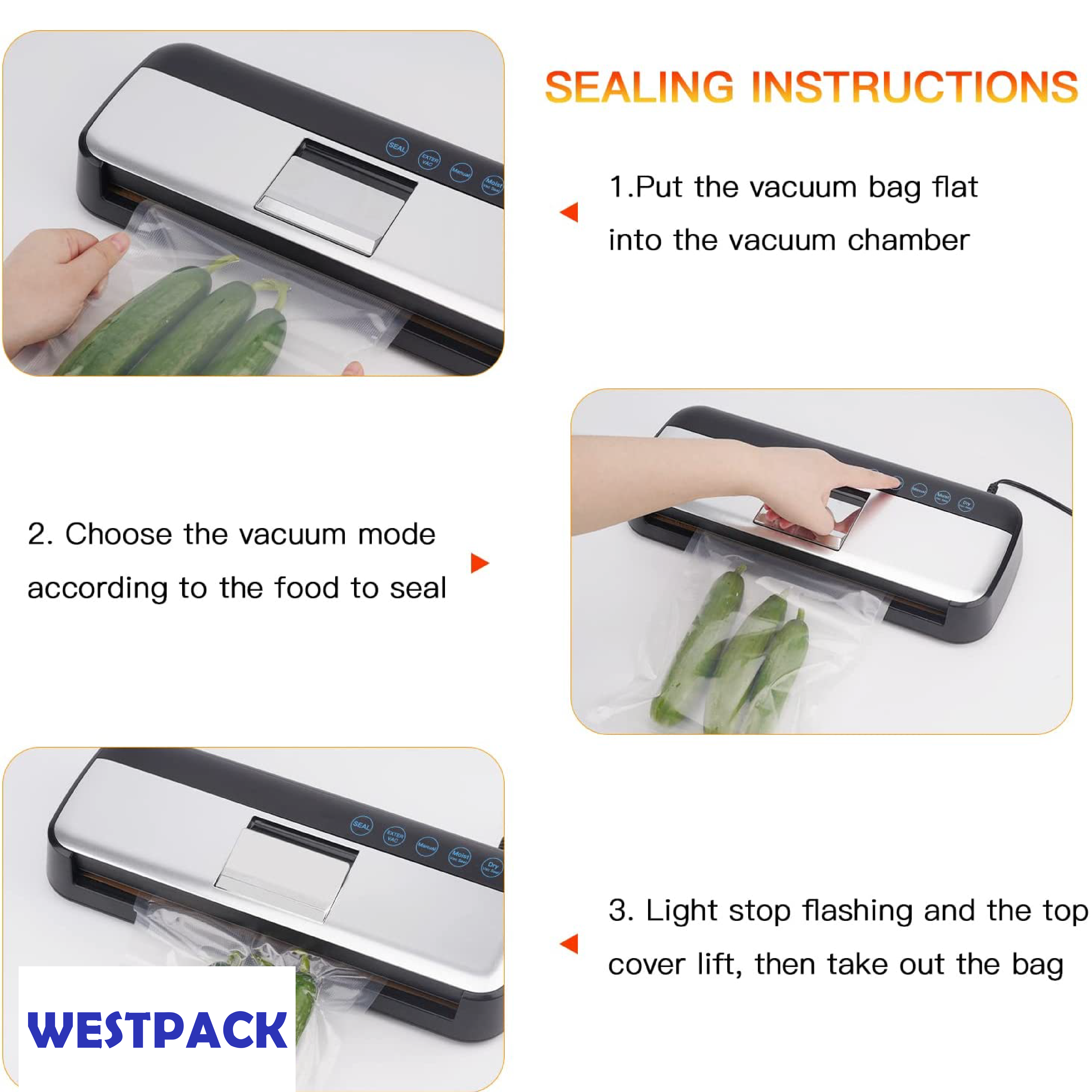 เครื่องซีลสูญญากาศ WESTPACK รุ่น Automatic 18