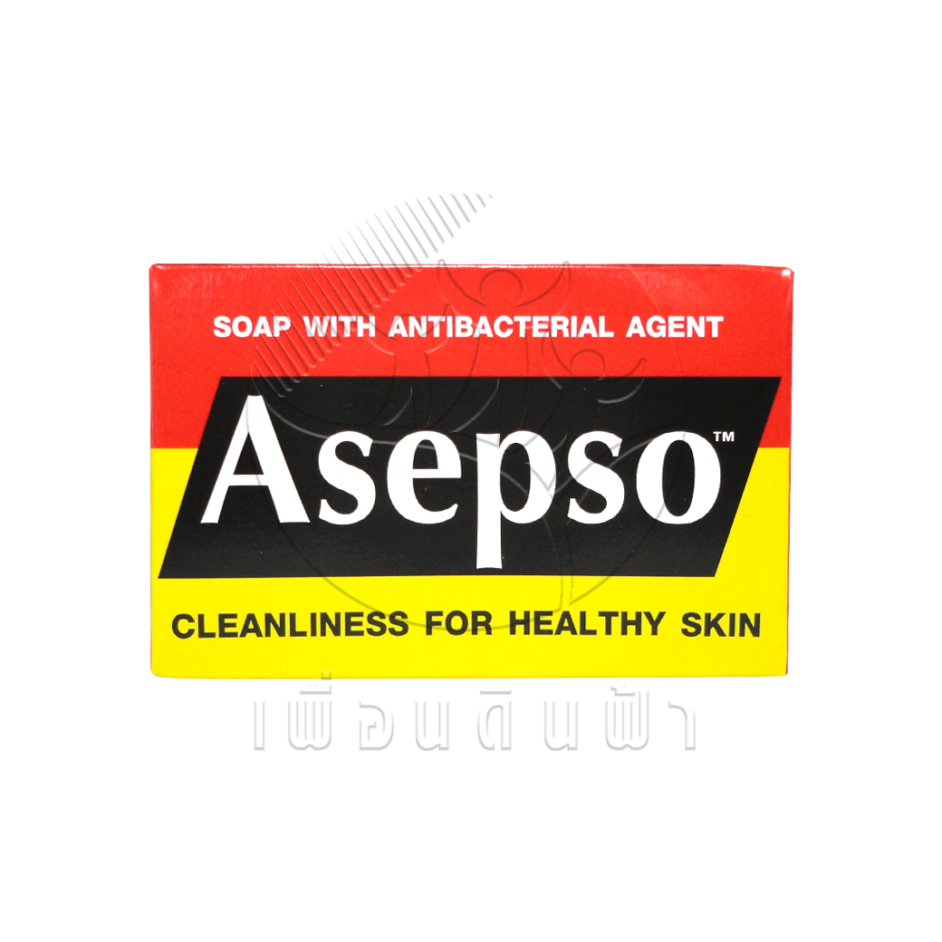 [ASEPSO] สบู่อาเซปโซ 80g. (กล่องแดง) ทำความสะอาดผิวหน้าและผิวกาย