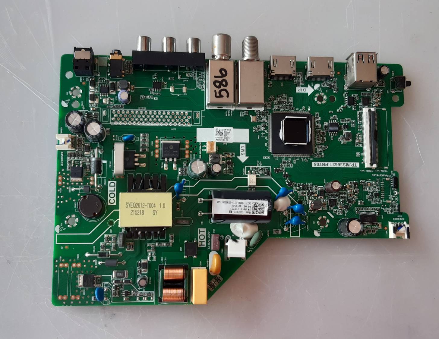 อันที่ 586 HIsense 32A3100G ซีสเตร็ม TP.MS3663T.PB708 ดีเทสแล้ว
