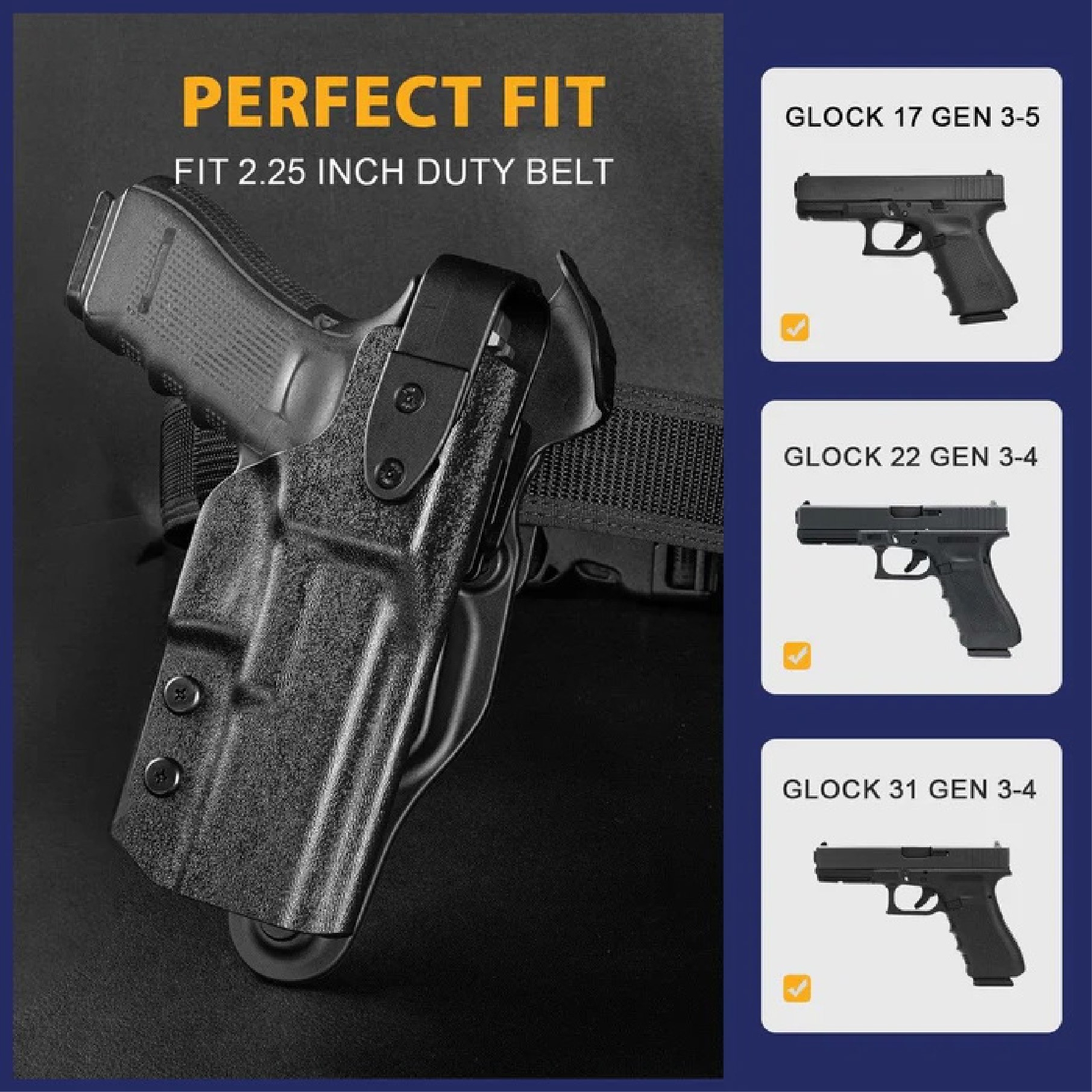 ซองพกนอก Duty Level II Warriorland Glock 19 (K01490)