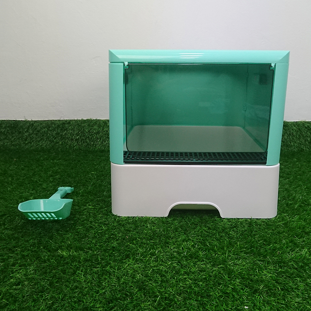 [1100] ห้องน้ำแมว Indoor เก็บกลิ่น พร้อมที่ตัก ถอดประกอบเคลื่อนย้ายได้