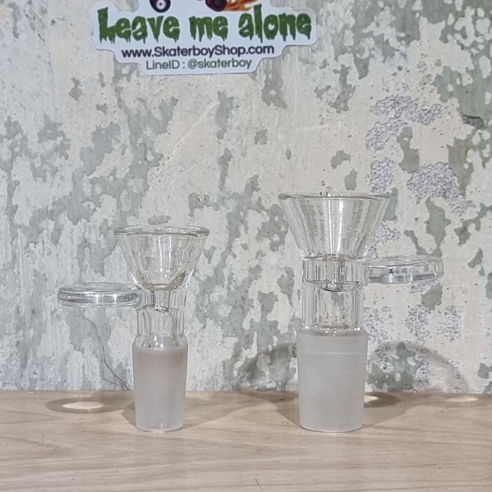 [1005] บัวผัน แก้ว ข้อต่อ 2ขนาดมาตราฐาน 14mm 18mm มีที่จับกันร้อน