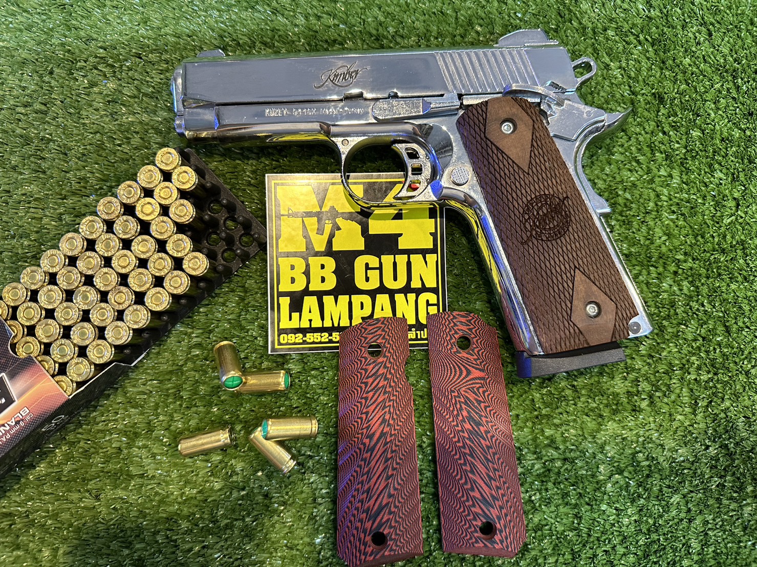 KUZEY M1911 ลาย KIMBER ลำกล้อง 4" สีเงินเงา