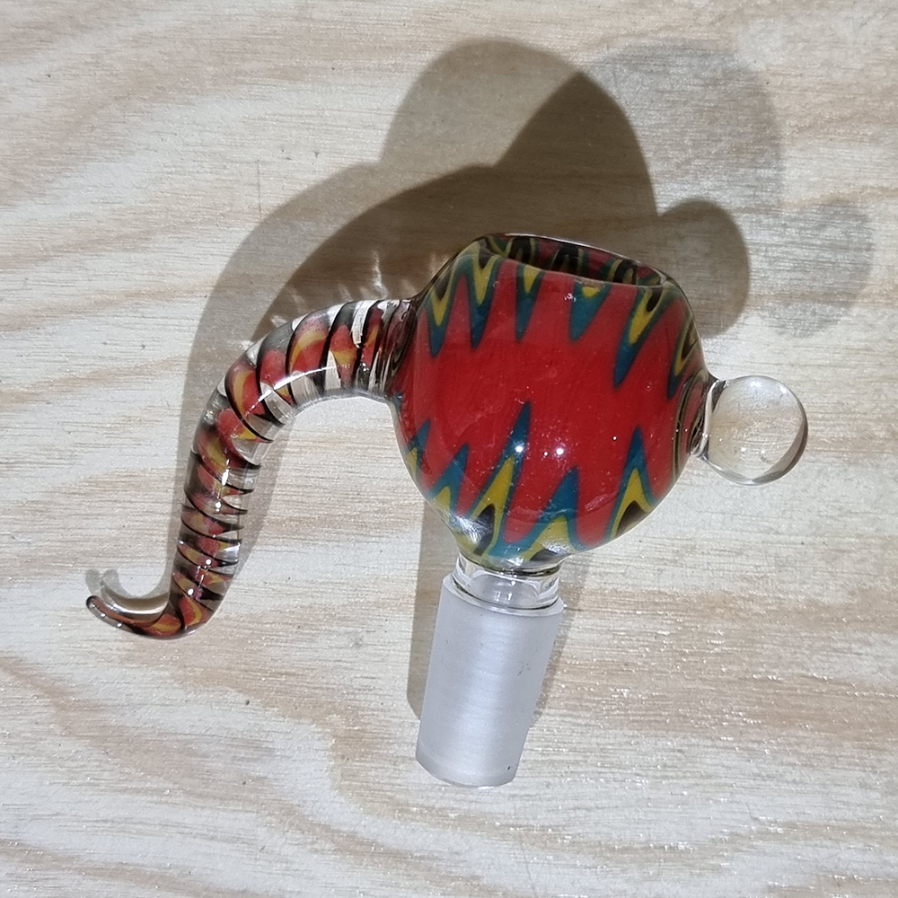 [1005] บัวผัน แก้ว ทรงอ้วน ระบายความร้อนดี มีขาจับกันร้อน 14mm ลงสี สวยงาม