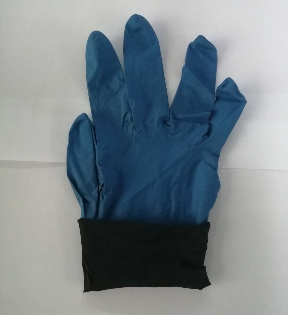 [ยกลัง 10กล่อง] OCB52 ถุงมือไนไตร สีทูโทน สีกรมท่า/ดำ ไม่มีแป้ง บางกระชับ ยาว 9นิ้ว หนัก 5 กรัม (100ชิ้น/กล่อง)