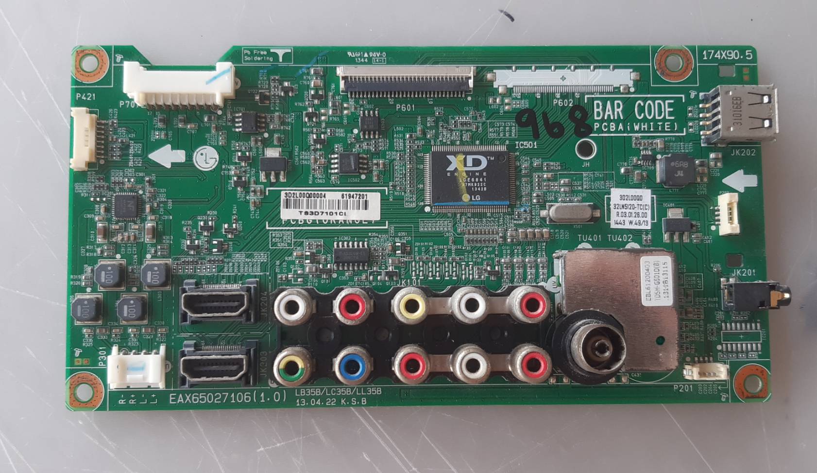 อันที่ 968 LG 32LN5120 ซีสเตร็ม EAX65027106 1.0 ดีเทสแล้ว