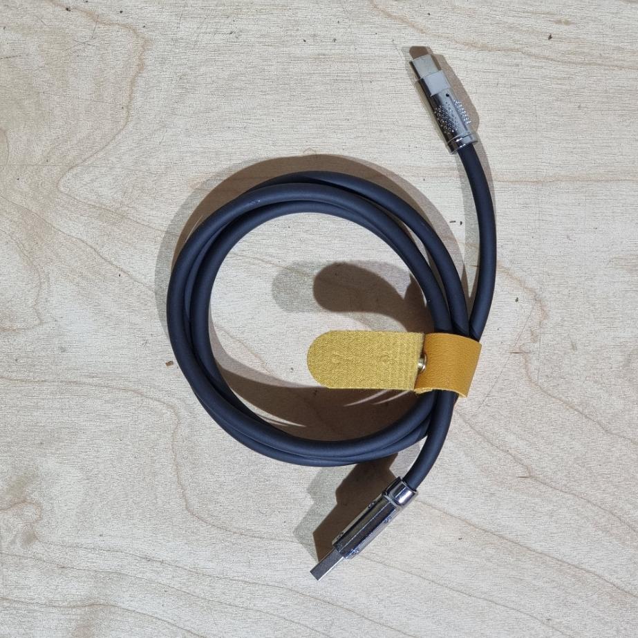 [1300] สาย Silicone ชาร์จเร็ว USB to type c รองรับไฟ 120W หนา6มิล ทนทาน ใช้ได้นาน