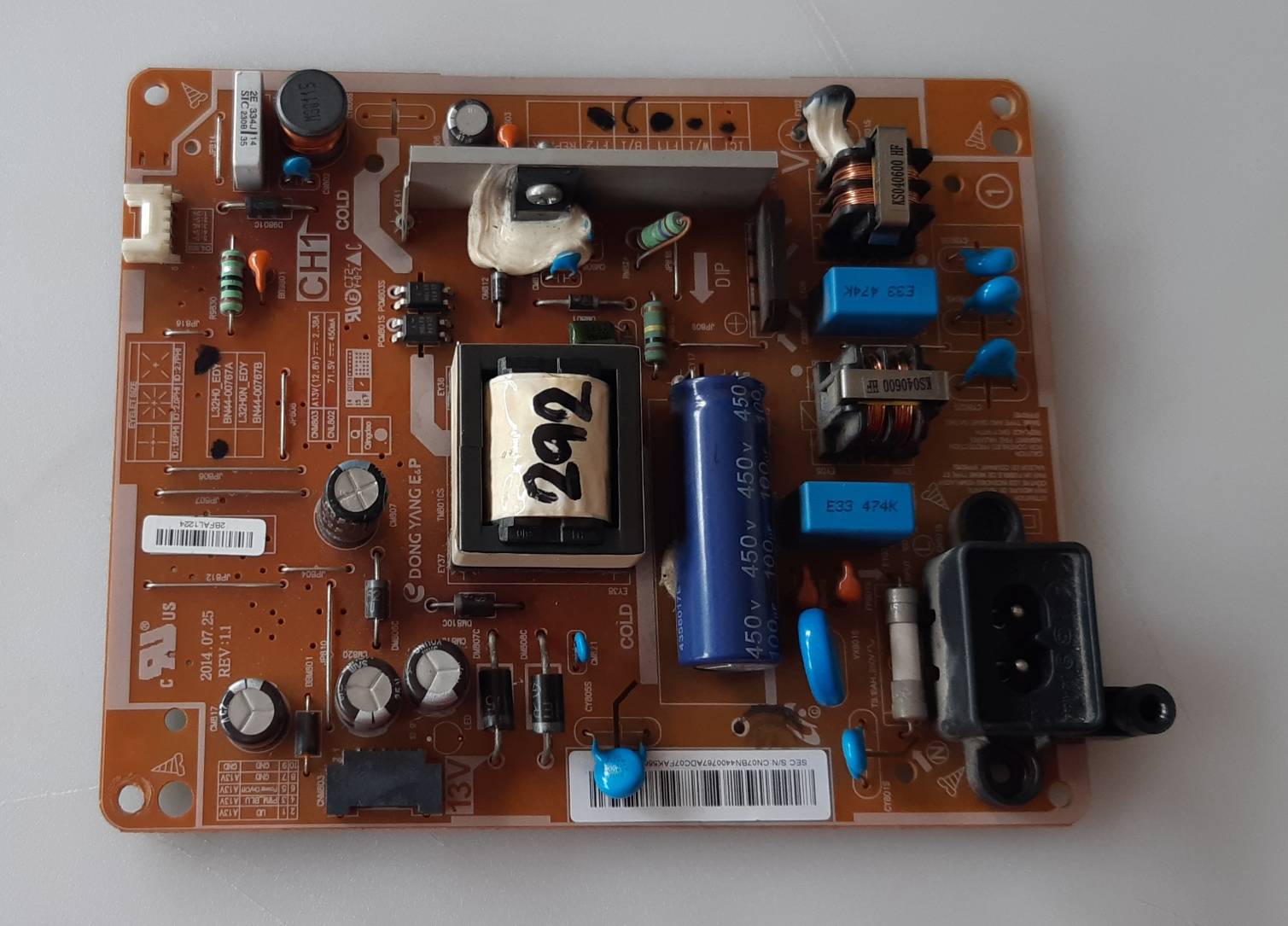 อันที่ 292 Samsung UA32EH4003R ซัฟฟลาย BN44-00767A ดีเทสแล้ว