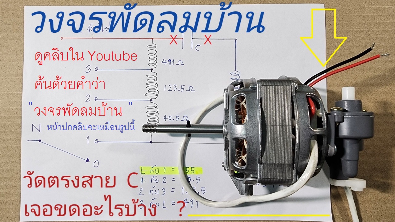 วงจรพัดลมบ้าน คือ วงจรพัดลมตั้งโต๊ะ และ วงจรพัดลมตั้งพื้น