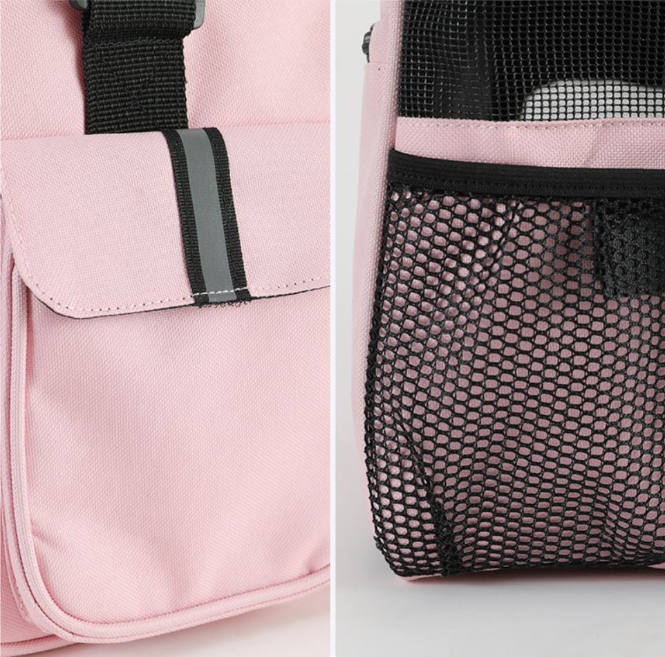 [1100] กระเป๋าสุนัข แมว ถือ สะพายข้าง ใส่แมวง่าย ระบายอากาศดี