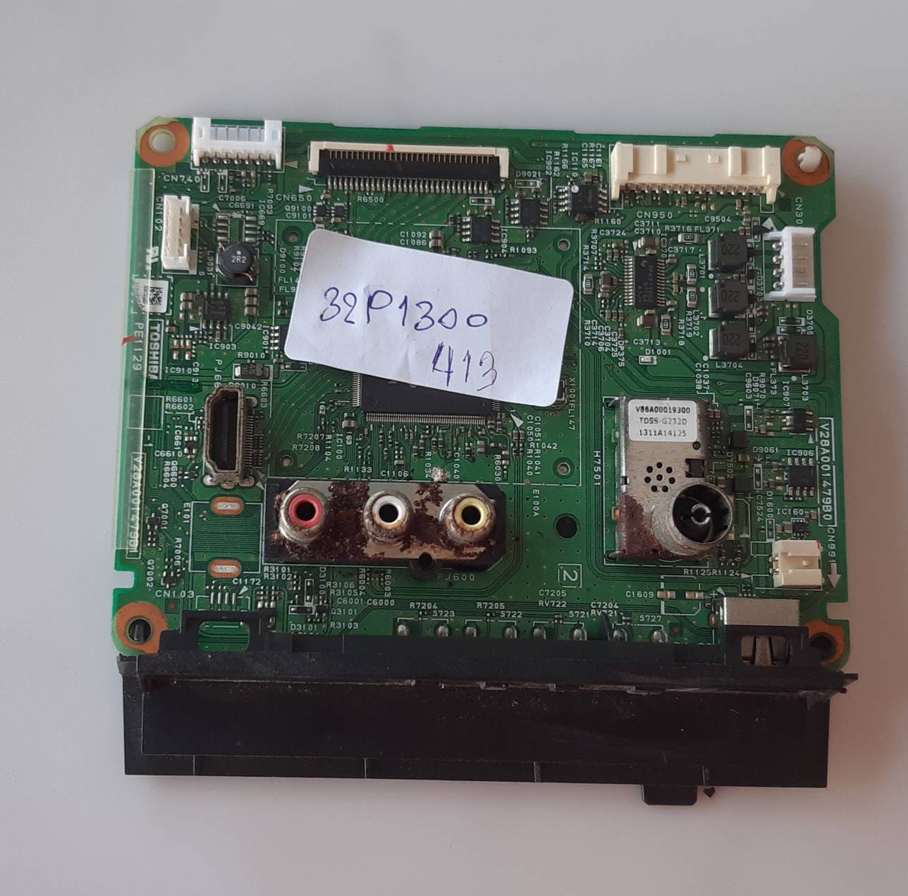 อันที่ 413 TOSHIBA 32P1300VT ซีสเตร็ม V28A001479B1 30PIN ดีเทสแล้ว