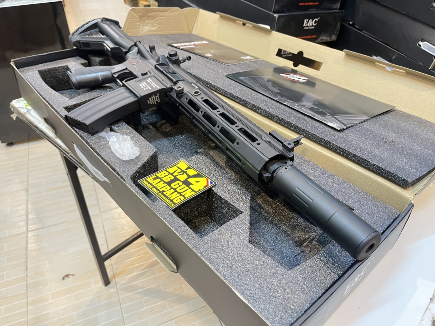 E&C 108 S2 : HK416 RAHG 10.5" สีดำ บอดี้โลหะ Gen 2