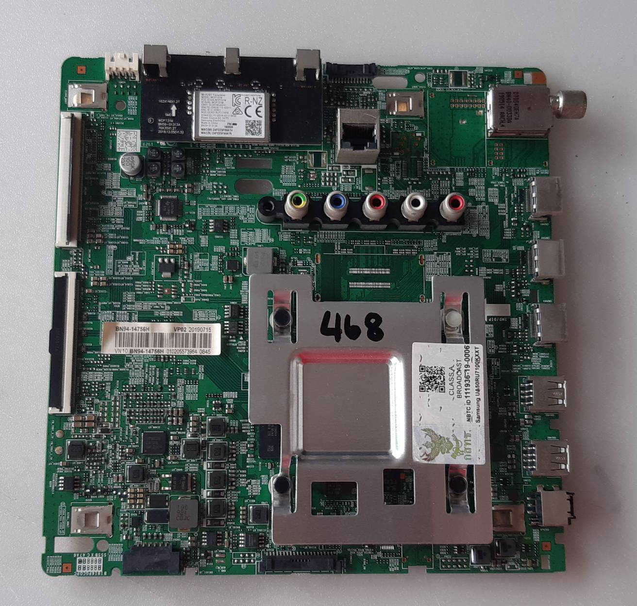อันที่ 468 Samsung UA50RU7100K ซีสเตร็ม BN41-02703 BN94-14756H ดีเทสแล้ว