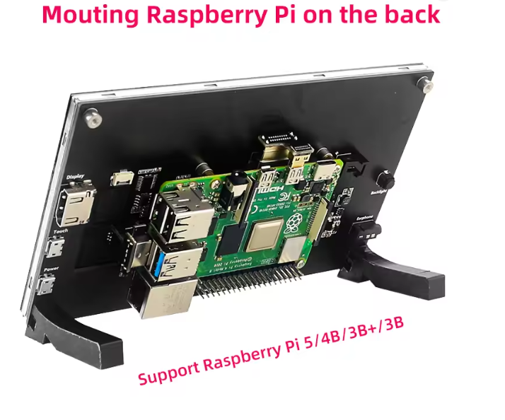 7inch HDMI Display-H หน้าจอสัมผัสขนาด7นิ้ว 1024*600 สำหรับ Raspberry Pi พร้อมลำโพง