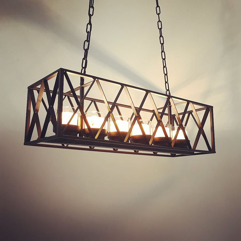 โคมไฟห้อย 82012-6 ลอฟต์ทรงเหลี่ยม