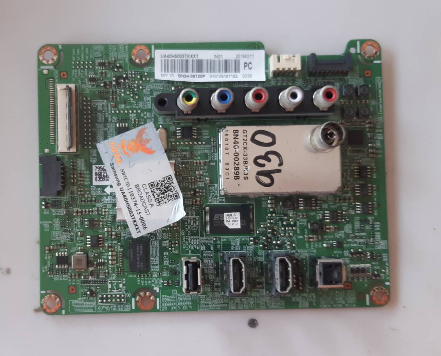 อันที่ 930 Samsung UA40H5003TK ซีสเตร็ม BN41-02216 ดีเทสแล้ว 51PIN