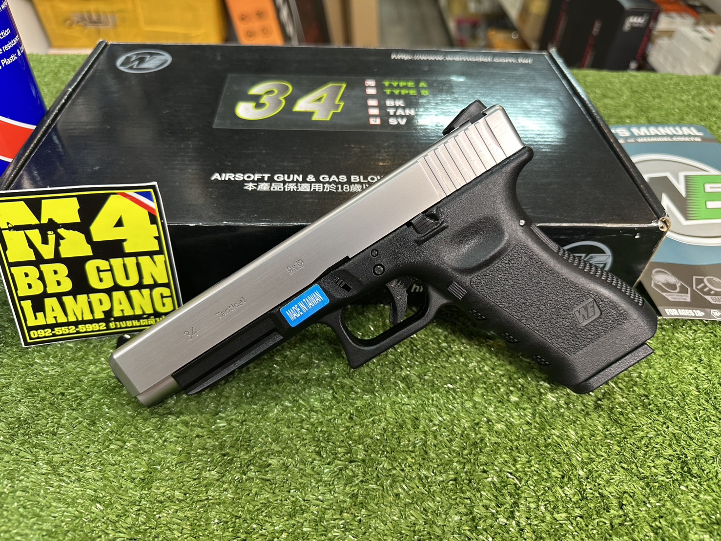 WE Glock 34 Gen 3 สีเงิน