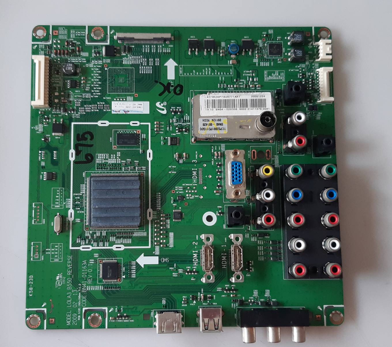 อันที่ 675 Samsung LA32B530P7R ซีสเตร็ม BN41-01163A ดีเทสแล้ว