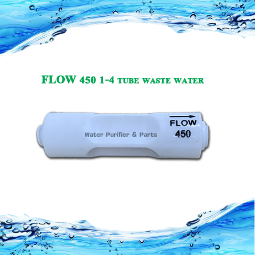 Flow Restrictor 450 1/4 tube waste water