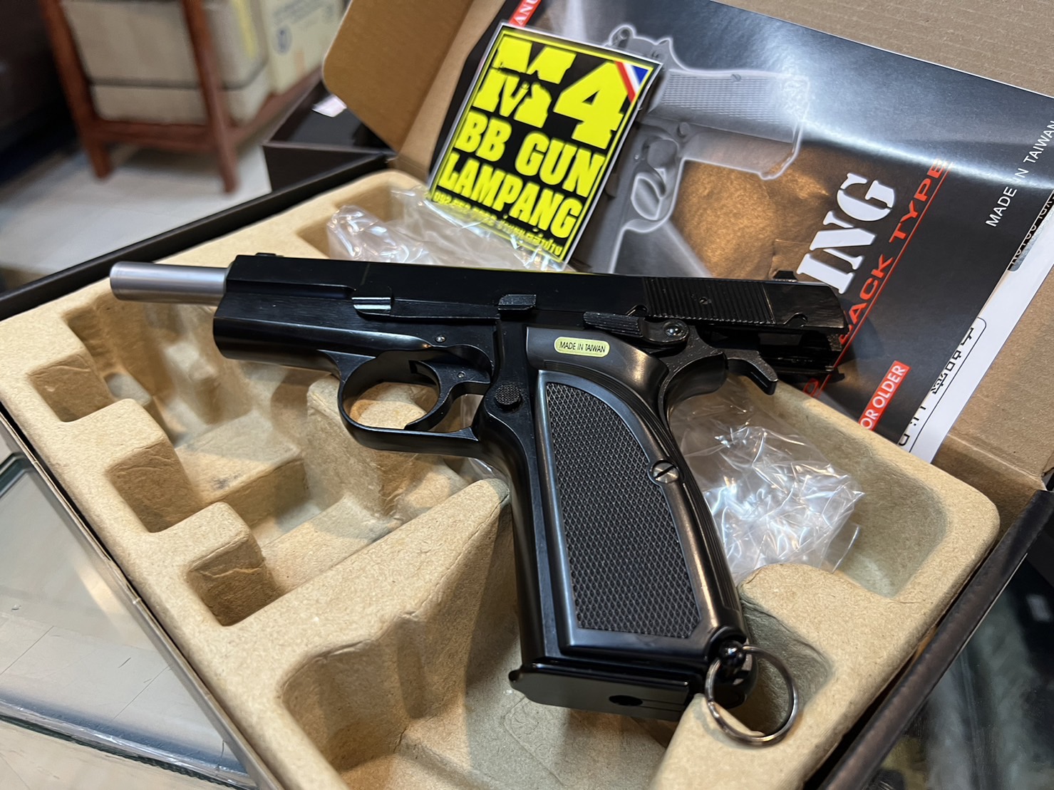 WE - Browning Hi-Power MK3 สีดำ