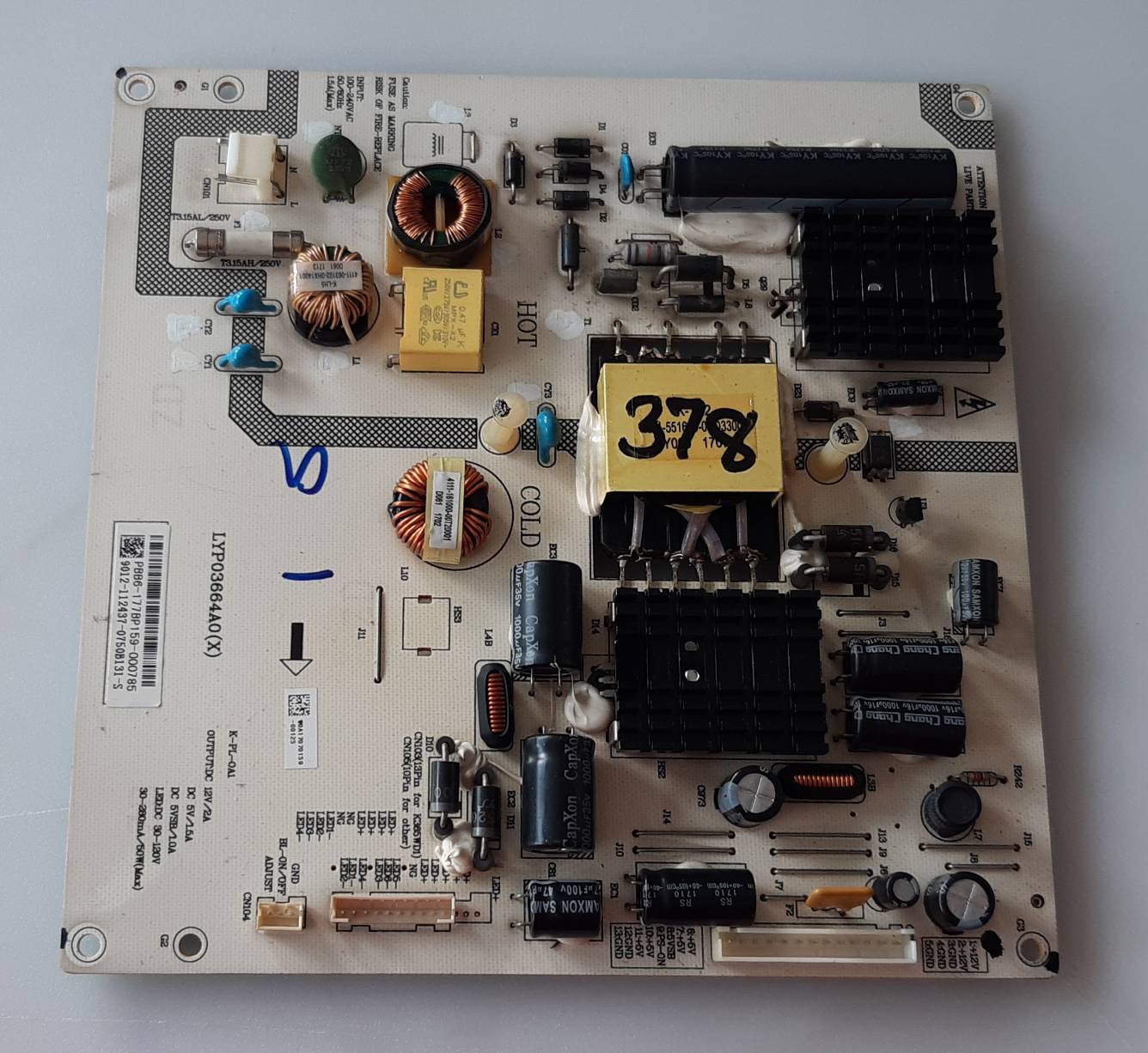 อันที่ 378 PHILIPS 43PFT6100S ซัฟฟลาย LYP03664A0 PBB6-177BP159-000785 ดีเทสแล้ว