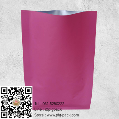 ซองฟอยล์พาสเทลสีชมพู ขนาด10x15cm แพ็ค100 ชิ้น : 004478