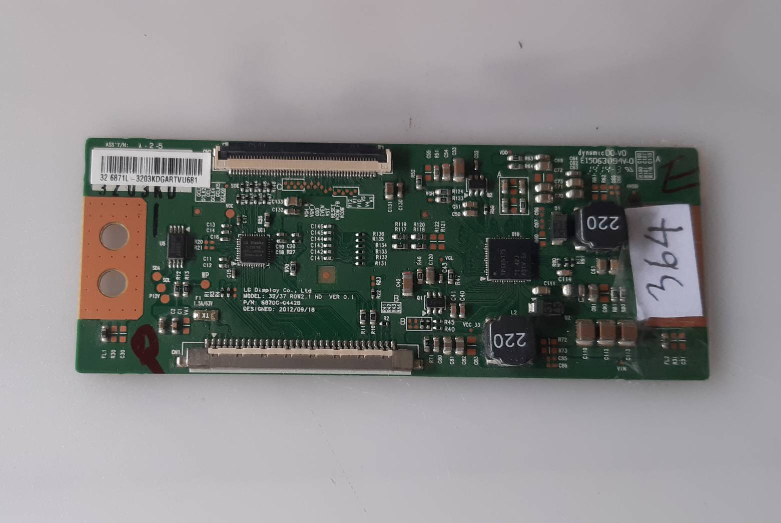 อันที่ 364 TOSHIBA 32L2450VT ทีคอน 6870C-0442B ดีเทสแล้ว
