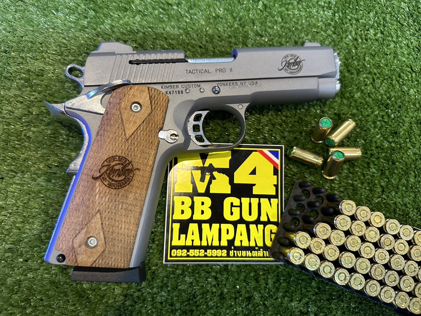 KUZEY M1911 ลาย KIMBER ลำกล้อง 4" สีสโมค