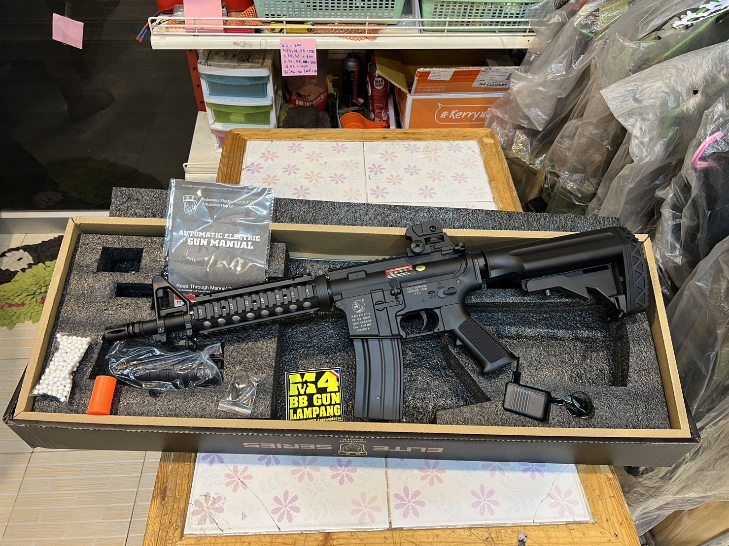 Golden Eagle F6624 M4 CQB บอดี้ ABS