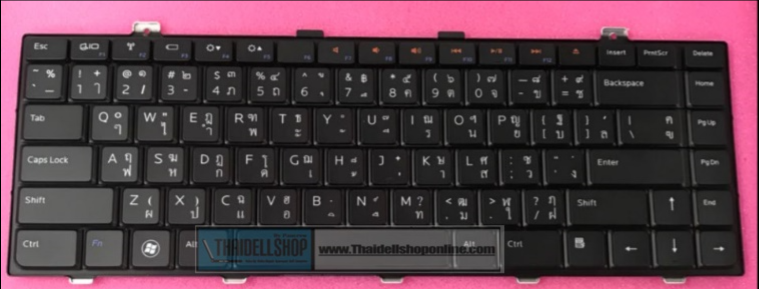 Keyboard T/E Dell XPS 14 L401x XPS 15 L501X, Dell Studio 1450,1457,1458 (Original Dell) ไม่มีไฟ