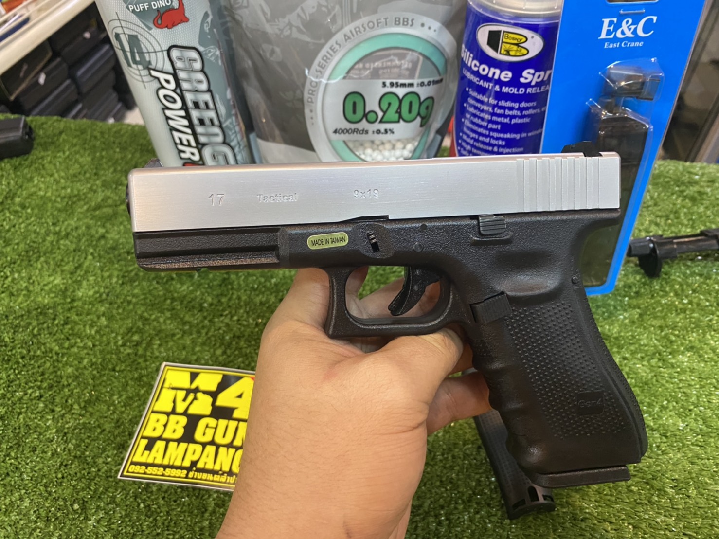 WE G17 Glock 17 Gen4 - สีเงิน