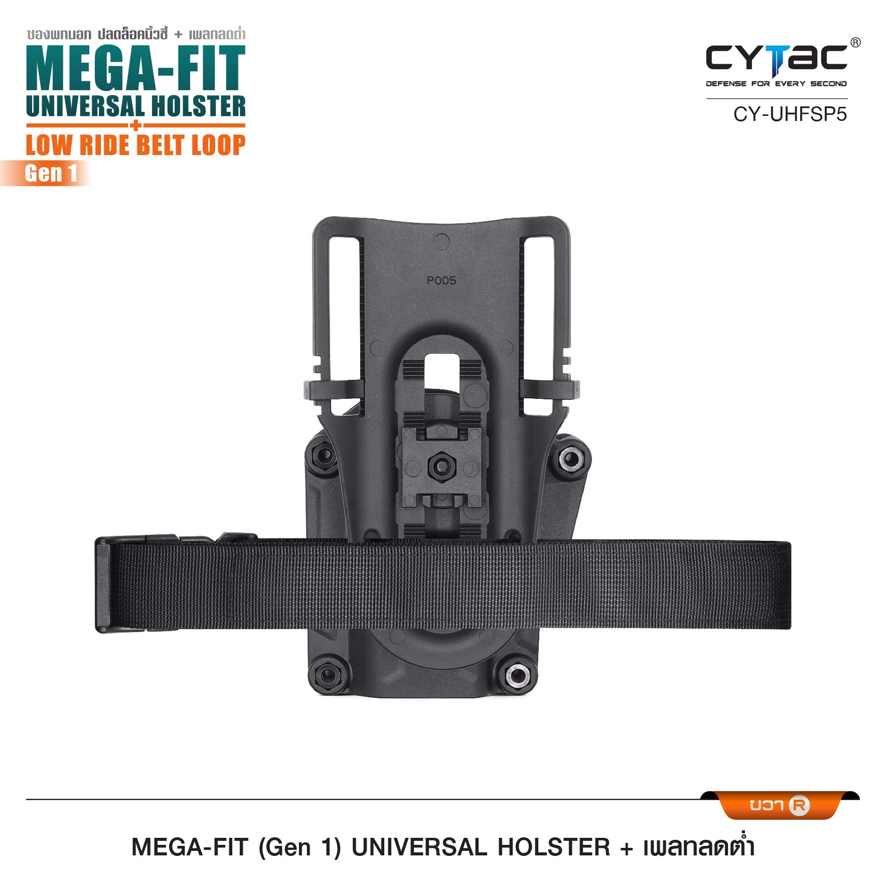 ซอง Megafit + เพลทลดต่ำ Cytac (K950)