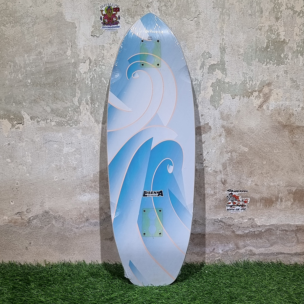 [0301] บอร์ดไม้ Surfskate ขนาด 32"x 9.5" ลายสวยงาม พร้อมติดกระดาษทราย
